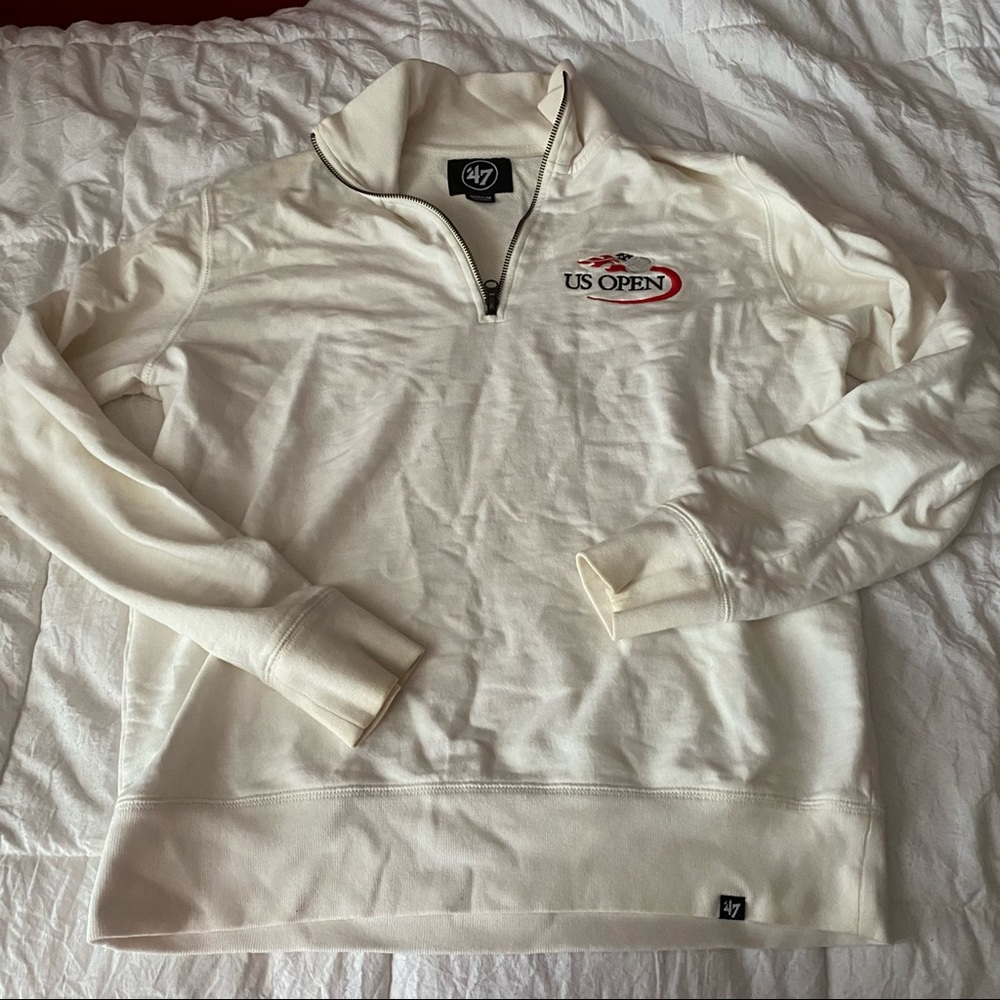 US Open Off-White Quarter Zip Sweatshirt ‘47